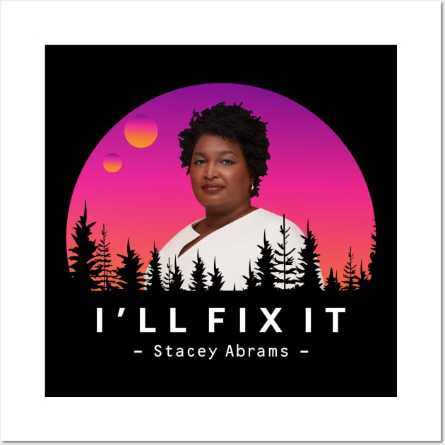 stacey abrams Wall Art by neira